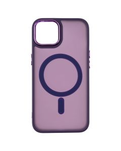 Чехол-накладка для iPhone 13/14 MagSafe MATTE Фиолетовый (темно-фиолетовый)
