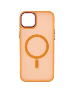 Чехол-накладка для iPhone 15 Plus MagSafe MATTE Оранжевый (Orange)