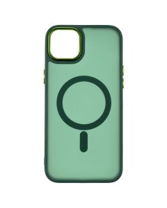 Чохол накладка для iPhone 15 Plus MagSafe MATTE Зелена (Green)