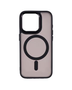 Чехол накладка для iPhone 15 Pro MagSafe MATTE Черный (Black)