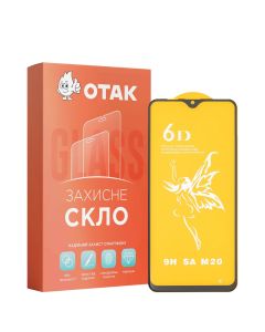 Защитное стекло для Samsung M20 3D Черное (Black)