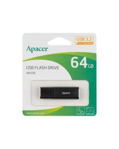USB Флеш Apacer AH25B USB 3.1 64Gb Чорна (Black)