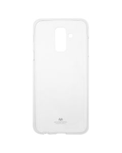 Чехол накладка для Samsung A6 Plus Goospery TR Jelli Прозрачный (Transparent)