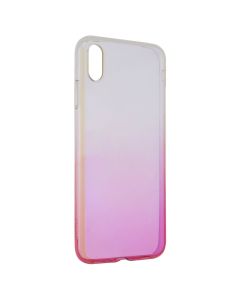 Чехол-накладка для iPhone XS MAX Baseus Glow TR Розовый (Pink)