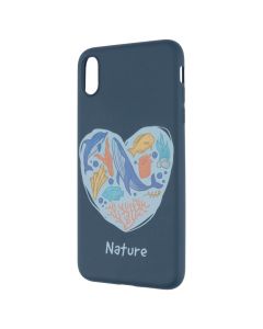 Чохол накладка для iPhone Xs Max WAVE Undersea World Синя (Dark Blue)