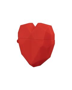 Чехол для наушников AirPods Heart Красный (Red)