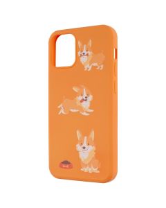 Чохол накладка для iPhone 12 Mini WAVE Fancy Коргі Помаранчева (Peach)