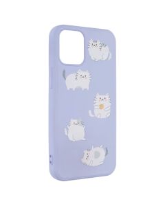 Чохол накладка для iPhone 12 Mini WAVE Fancy Кошеня Фіолетова (Lilac)