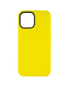 Чехол накладка для iPhone 12 Pro Max Неоновый TPU Case Жёлтый (Лимон)