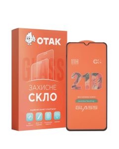 Защитное стекло для TECNO Spark 6 GO 3D Черное (Black)