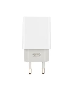 Зарядний пристрій XO L65 2.4A/2 USB + кабель Micro-USB Білий (White)