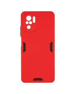 Чохол накладка для Xiaomi Redmi Note 10 Ribbed Червона (Red)