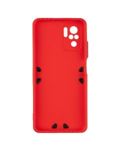 Чохол накладка для Xiaomi Redmi Note 10 Ribbed Червона (Red)