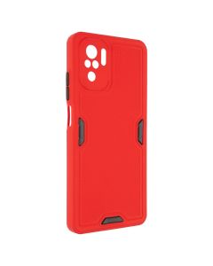 Чохол накладка для Xiaomi Redmi Note 10 Ribbed Червона (Red)