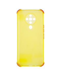 Чехол накладка для TECNO Spark 6 Ease Glossy Жёлтый (Yellow)