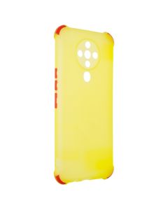 Чехол накладка для TECNO Spark 6 Ease Glossy Жёлтый (Yellow)