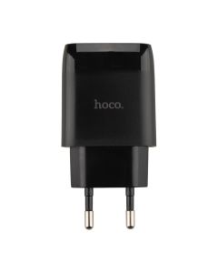 Зарядное устройство Hoco C72Q Glorious 1USB/18W/QC3.0 + кабель Micro-USB Черный (Black)
