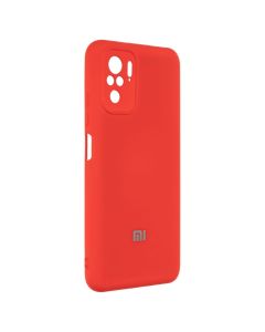 Чехол накладка для Xiaomi Redmi Note 10/10s Soft Case Красный (Red)