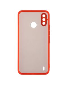 Чехол накладка для TECNO Spark 6 GO Bumper Matte Case Красный (Red)