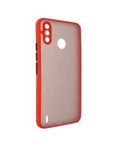 Чехол накладка для TECNO Spark 6 GO Bumper Matte Case Красный (Red)