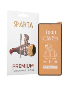 Защитное стекло для Samsung A71/S10 lite 9D Ceramics Matte Черное (Black)