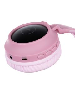 Беспроводные полноразмерные наушники Hoco W27 Cat Ear Розовые (Pink)