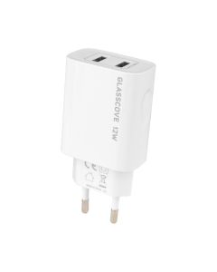 Зарядное устройство Glasscove TC-012A 12W 2USB Белый (White)