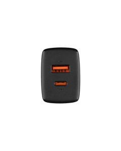 Baseus Compact Quick Charger 20W QCPD 1Type-C  1USB Чорний (Black)