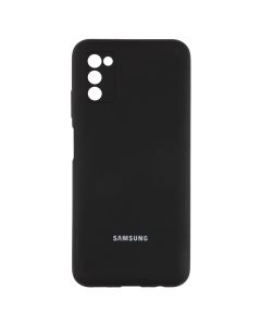 Чехол накладка для Samsung A03s Soft Case Черный (Black)