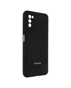 Чехол накладка для Samsung A03s Soft Case Черный (Black)