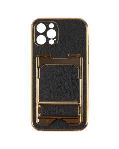 Чохол накладка для iPhone 12 Pro Gold Seria Чорна (Black)