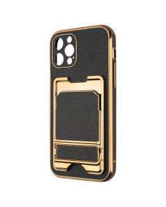 Чохол накладка для iPhone 12 Pro Gold Seria Чорна (Black)