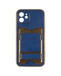 Чохол накладка для iPhone 12 Gold Seria Синя (Blue)