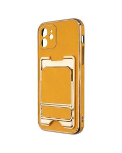 Чохол накладка для iPhone 12 Gold Seria Жовта (Yellow)