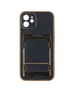 Чохол накладка для iPhone 12 Gold Seria Чорна (Black)