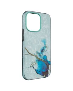 Чехол накладка для iPhone 13 Pro Mramor Case Зелёная (Green)