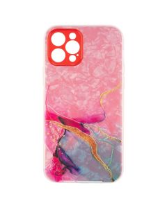 Чехол накладка для iPhone 12 Pro Mramor Case Красный (Red)