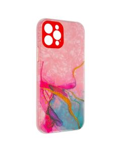 Чехол накладка для iPhone 12 Pro Mramor Case Красный (Red)