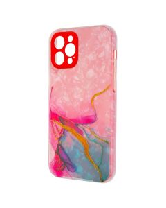 Чехол накладка для iPhone 12 Pro Mramor Case Красный (Red)