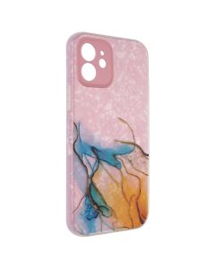 Чохол накладка для iPhone 12 Mramor Case Рожева (Pink)