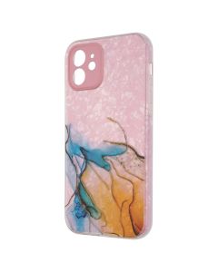 Чохол накладка для iPhone 12 Mramor Case Рожева (Pink)