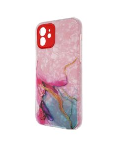 Чехол накладка для iPhone 12 Mramor Case Красный (Red)