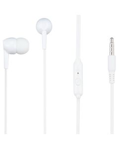 Навушники з мікрофоном XO EP37 Wired in-ear earphones Білі (White)
