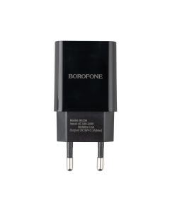 Зарядное устройство Borofone BA20A Sharp 1USB 2.1A + кабель micro USB Черный (Black)